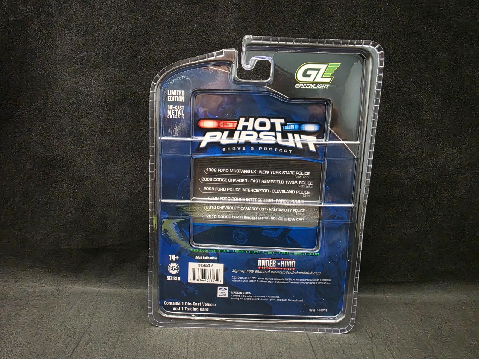 Greenlight Hot Pursuit New York State Police 1988 Ford Mustang 42650-A