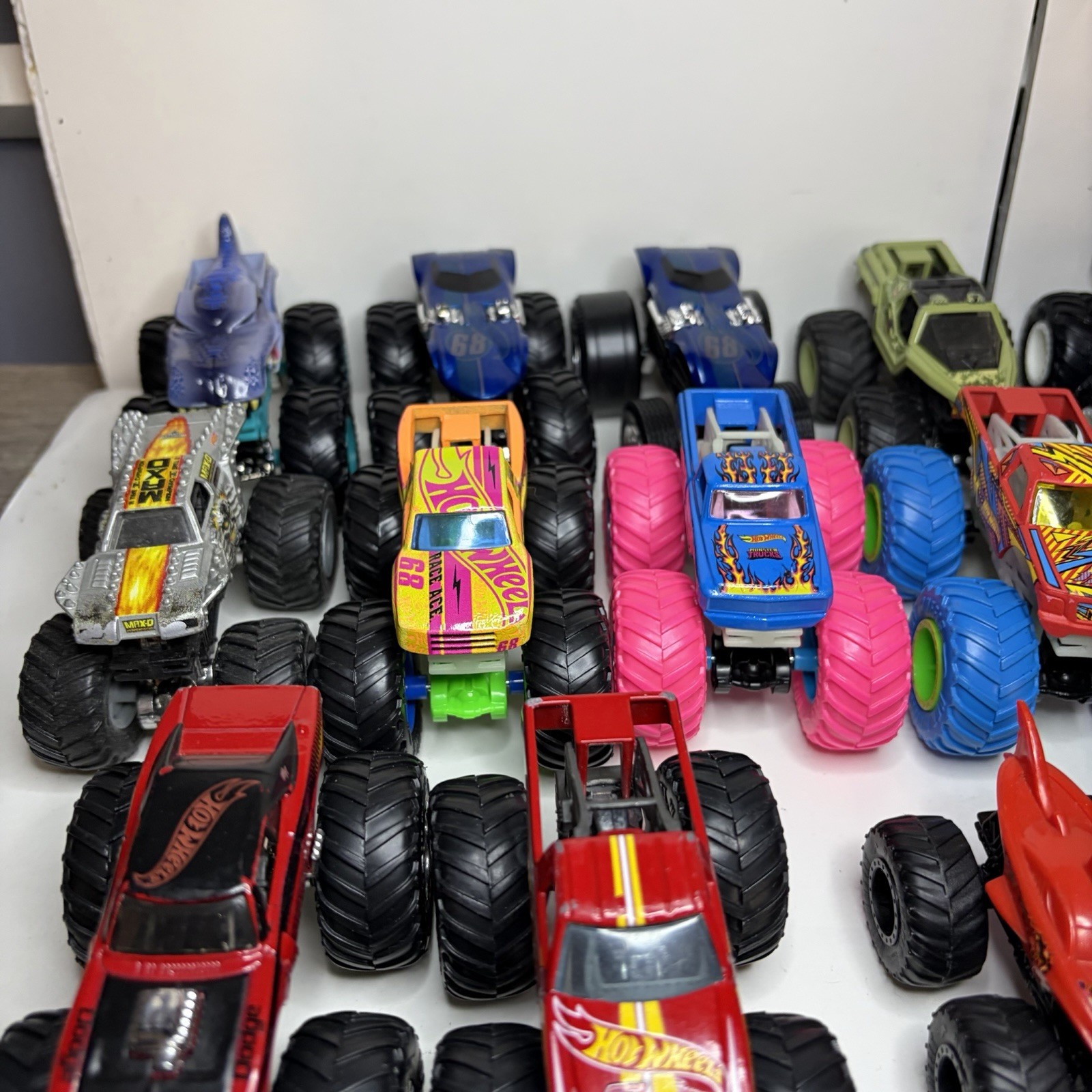 Lot of 24 Hot Wheels Monster Trucks 1:64 Scale Diecast Mixed Variety Collection