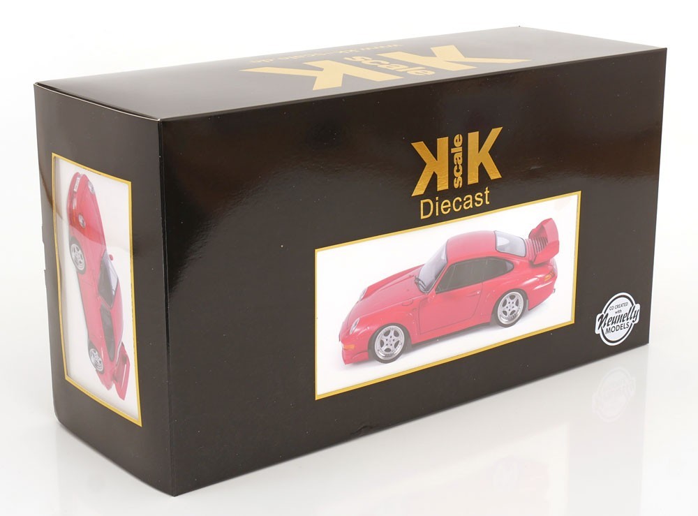 KK SCALE MODELS Porsche 911 (993) GT2 Speedline rims 1996 Red 1/12 Scale New!