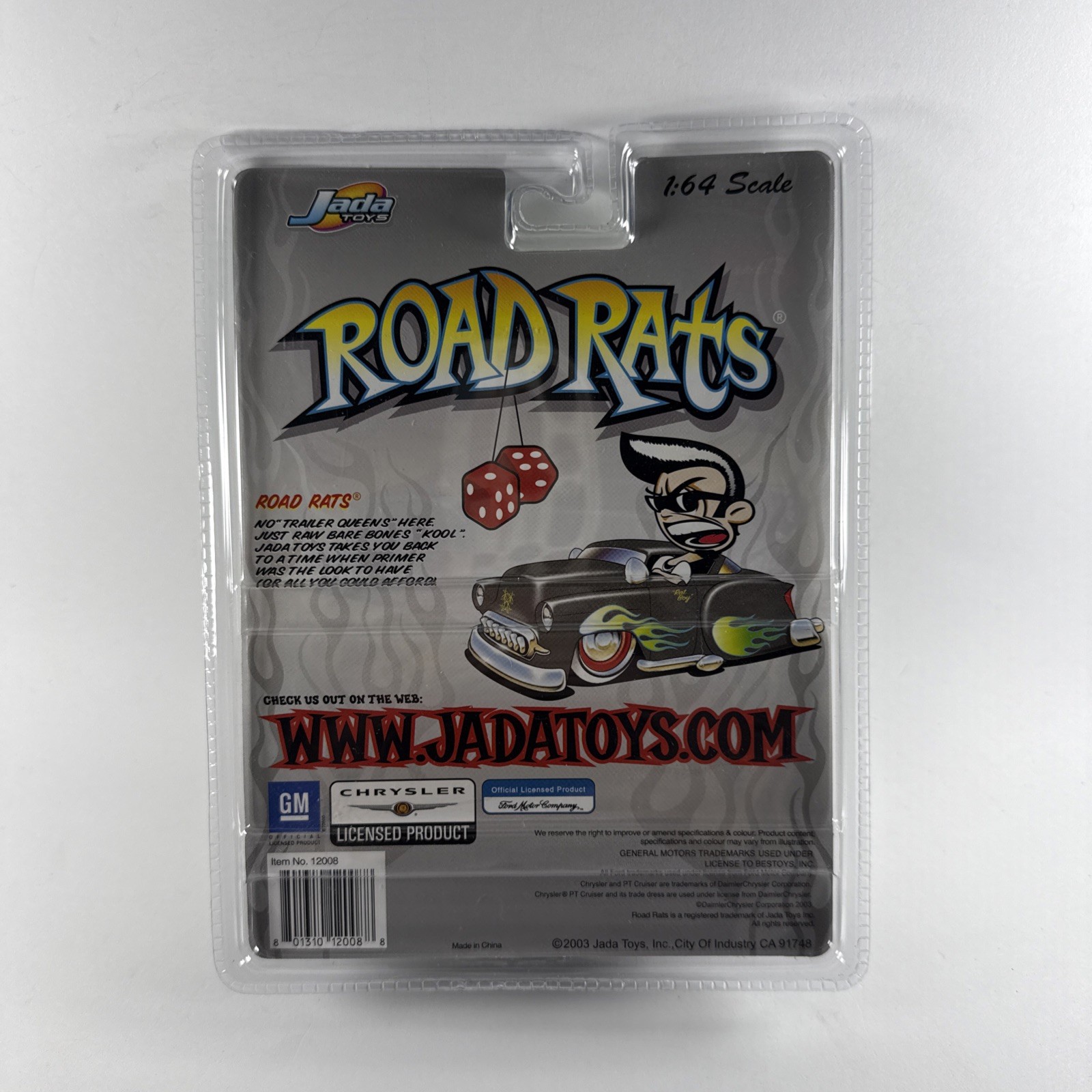 Jada 1:64 Road Rats ’53 Cadillac Series 62 Green w/Red Flames I5