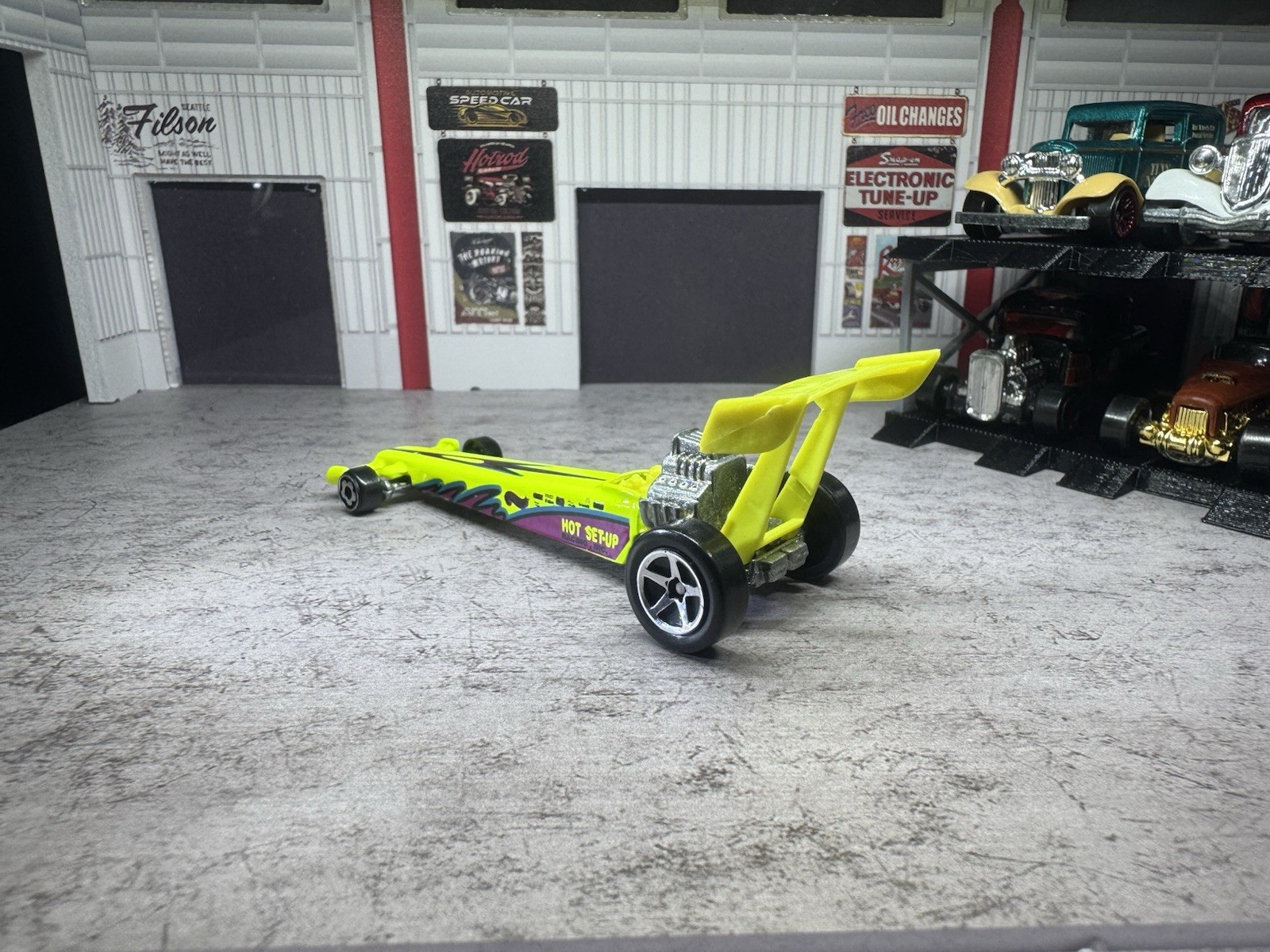 Vintage 1992 Hot Wheels “Hot Set-Up” Dragster
