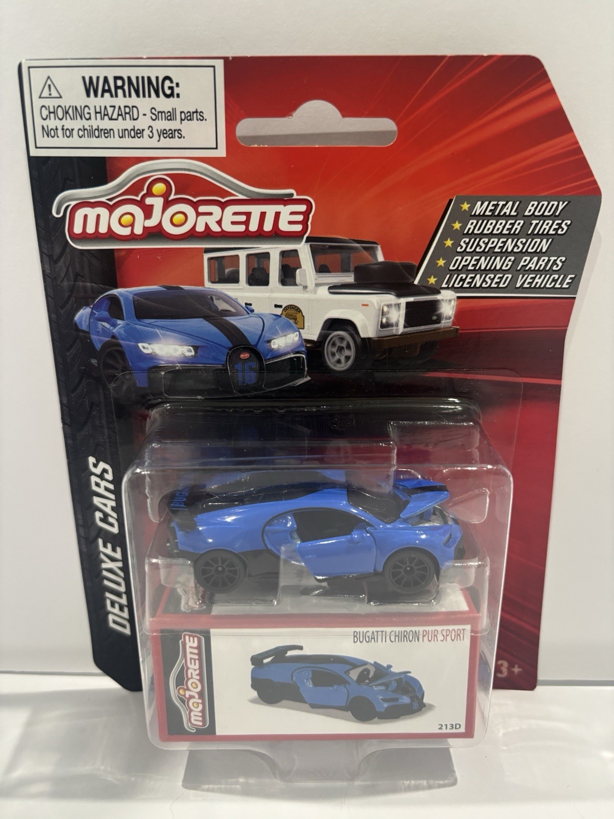 Majorette Deluxe Cars Lot Of (5)-Bugatti Chiron, Bugatti Blue,McLaren,& 2 Lambos