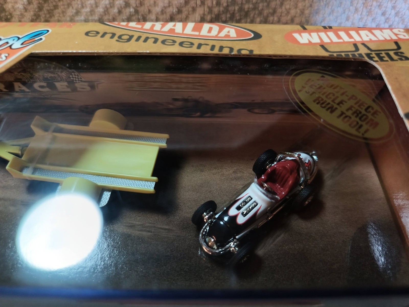 Hot Wheels A Night at the Races ’48 Woodie and 60’s Sprint Car. First Run Tool!