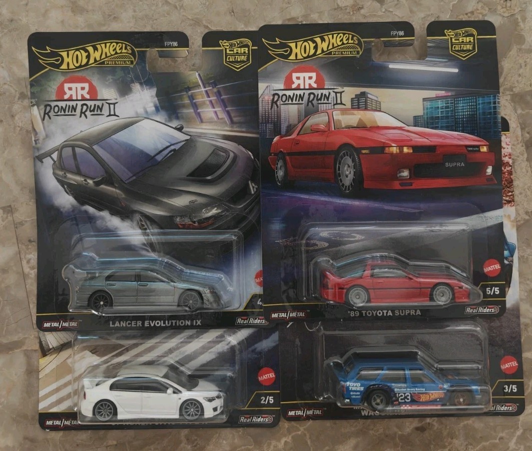 Hot Wheels Ronin Run 2 II Premium – Civic, Lancer, Mazda, & Supra NO SKYLINE