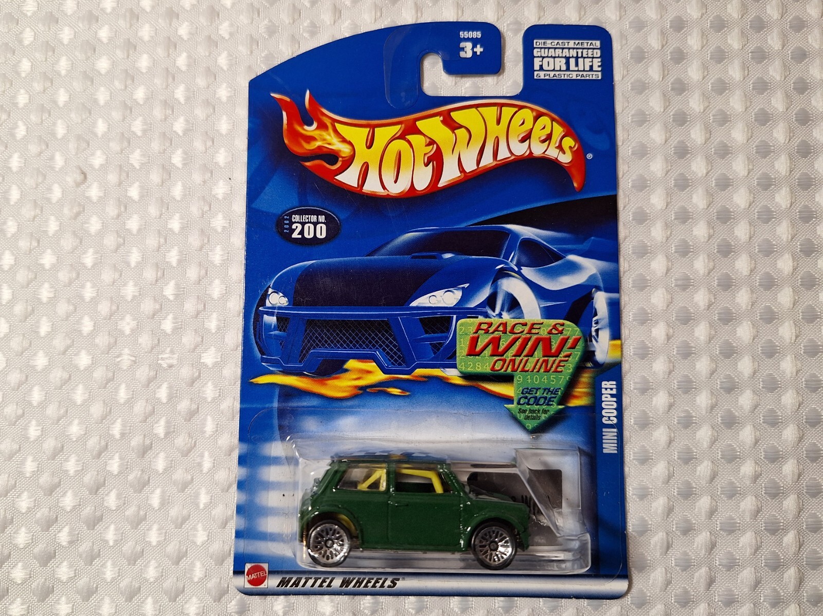 2002 Hot Wheels #200 Mini Cooper Green Removable Car Top New Sealed