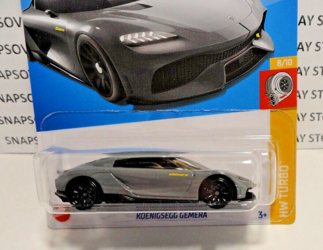 2022 HOT WHEELS GRAY KOENIGSEGG GEMERA ELECTRIC CAR, #203 1ST RELEASE HW MODEL