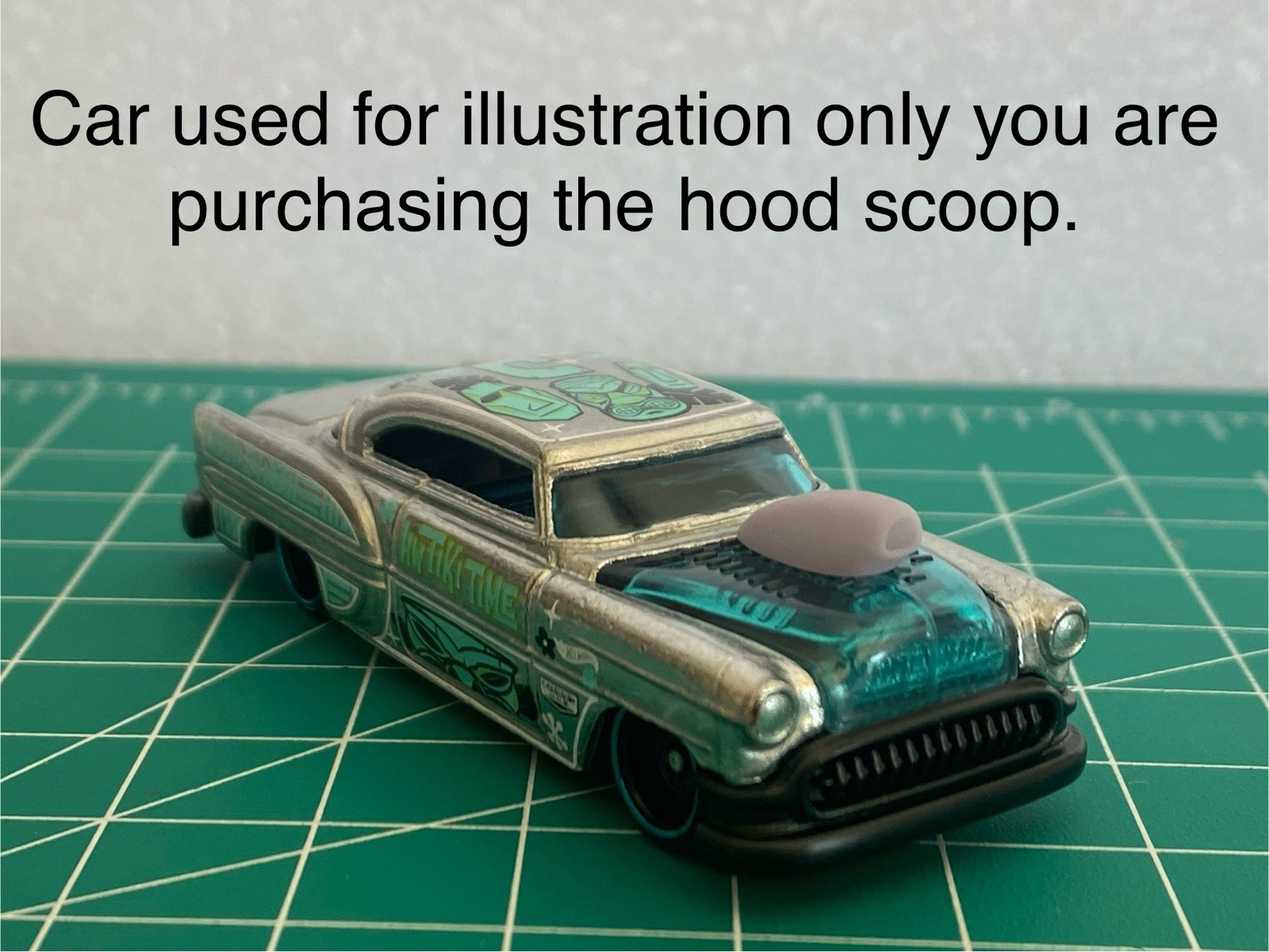 1/64 Scale Drag Car Hood Scoop X3 Pieces For Hotwheels Custom Build