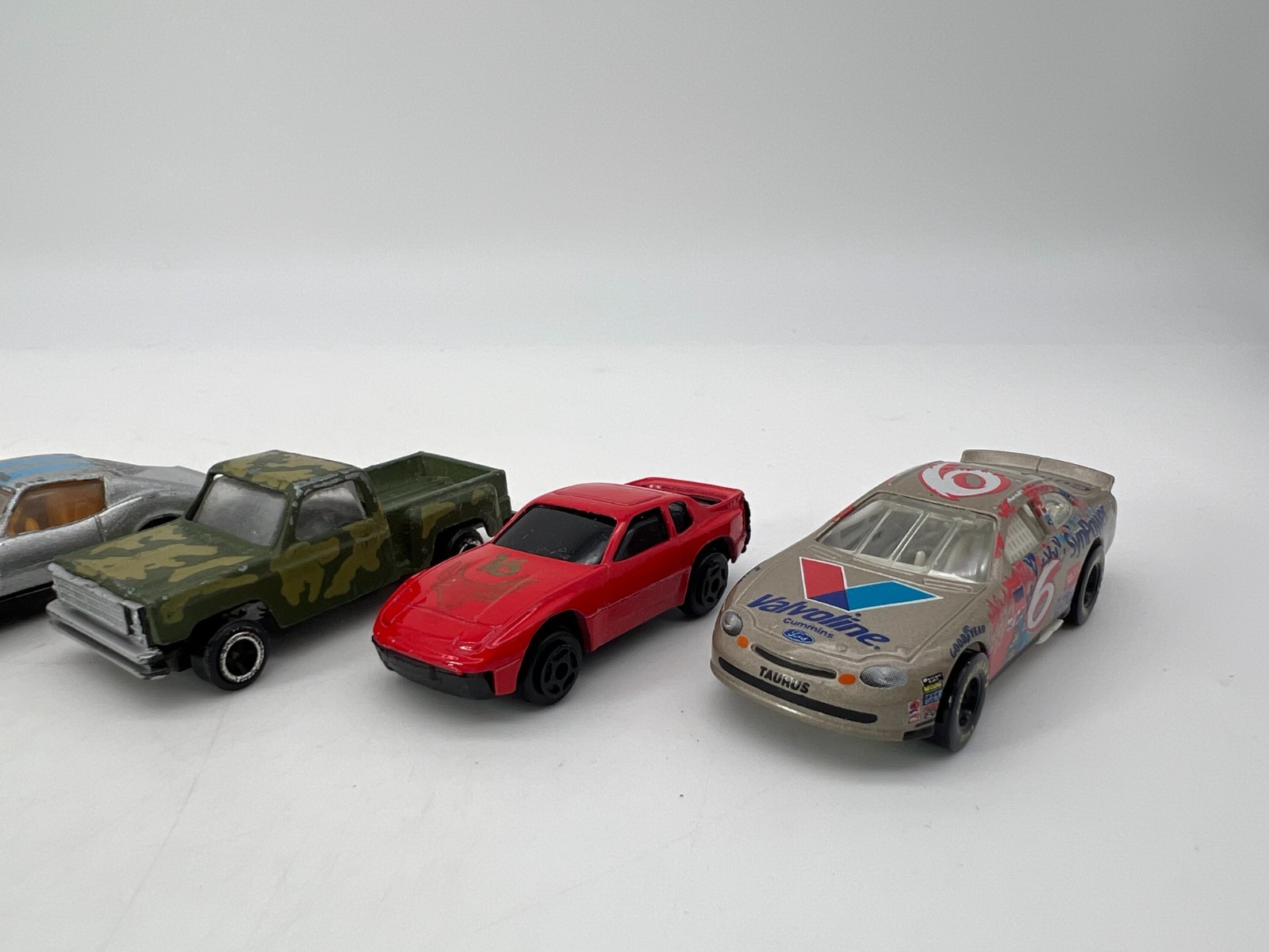 Mixed Lot of (9) Die Cast / Plastic Cars Various Condition and Brands