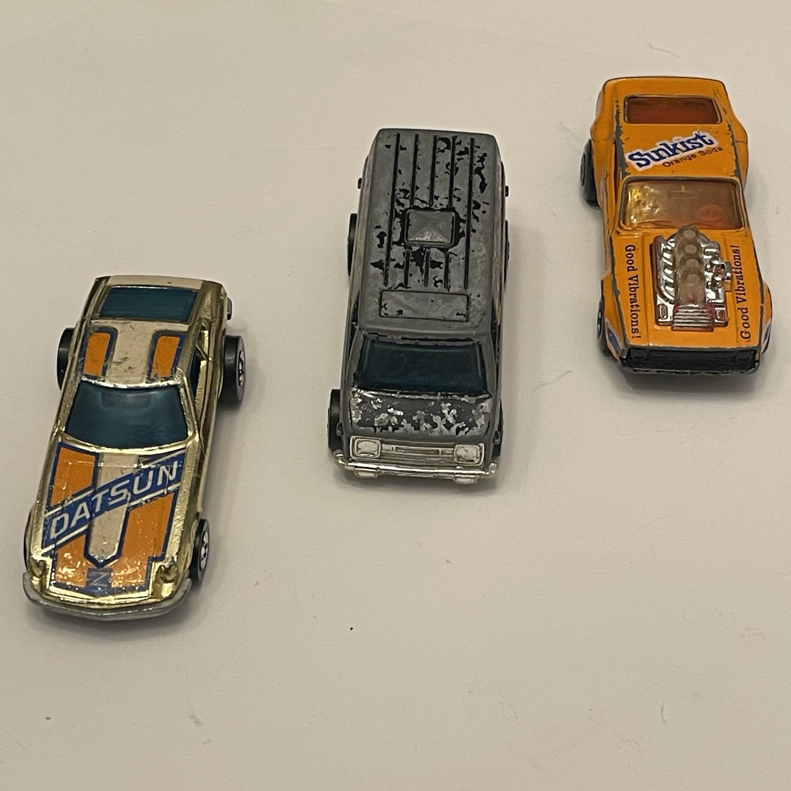 VTG Hot Wheels Matchbox Z Whiz Redline Van Sunkist Piston Popper