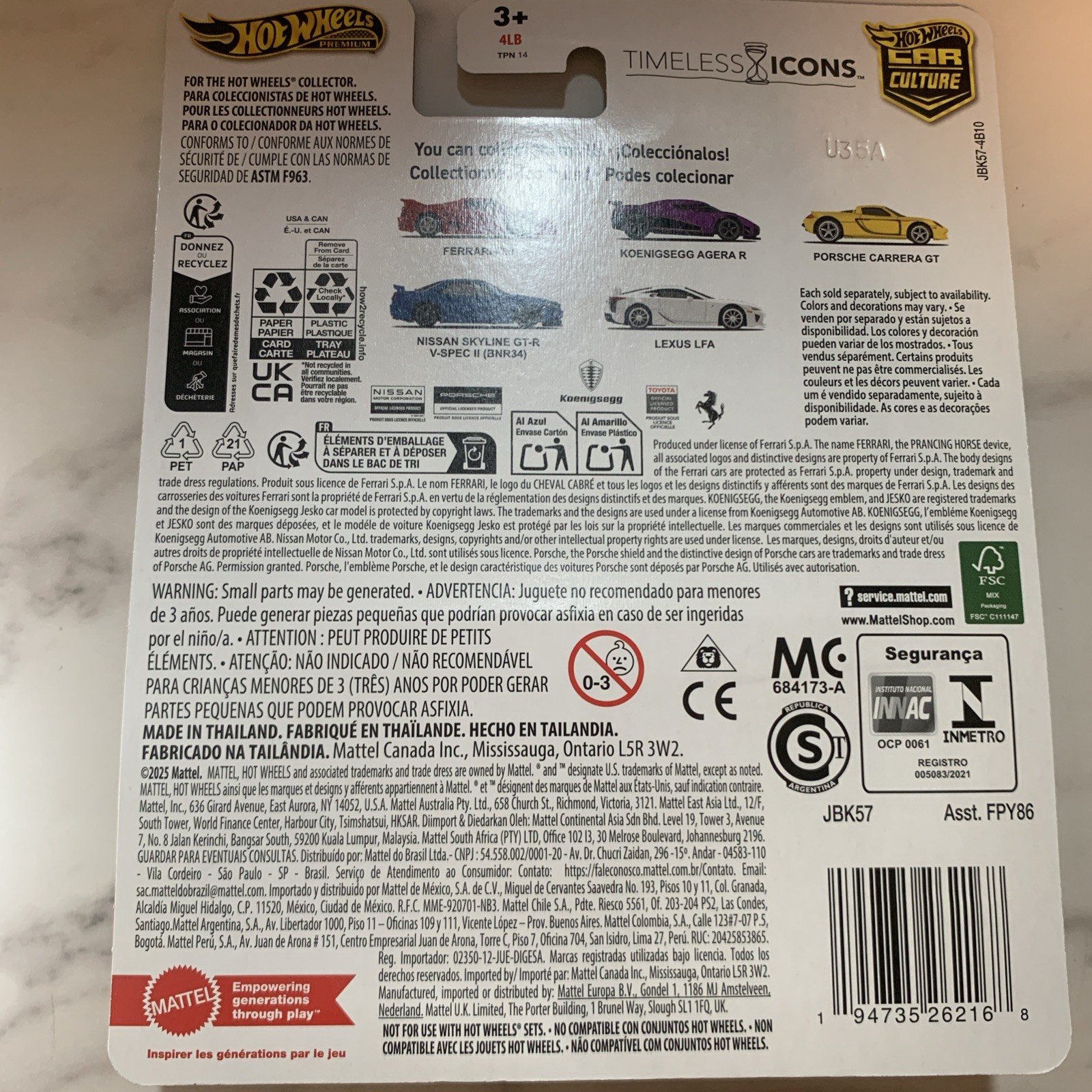 Hot Wheels Timeless Icons Premium Car Culture Set of 5