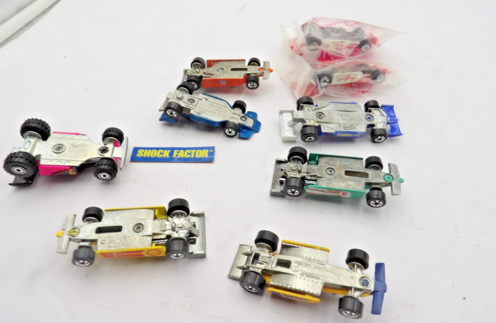 9 Car Dragster Hot Wheels Collection very good Shell, Shock Factor, Gulf