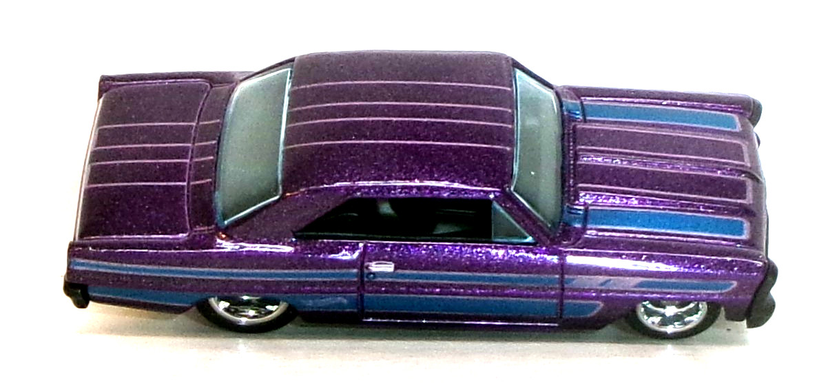LOOSE 2022 HOT WHEELS 1:64 PURPLE ’66 CHEVY NOVA WHEEL SWAP REAL RIDERS