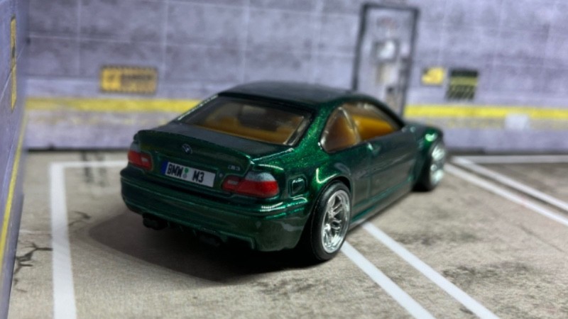 CUSTOM Green BMW M3 • 2026 Hot Wheels Premium • Chrome Real Riders • Power Trip