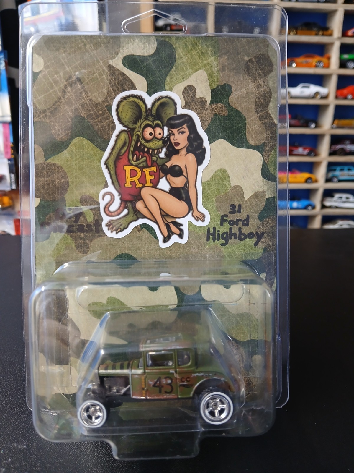 Wheel Swapped Hot Wheels 31 Ford High Boy Roadster Custom Pkg Diy Diecast