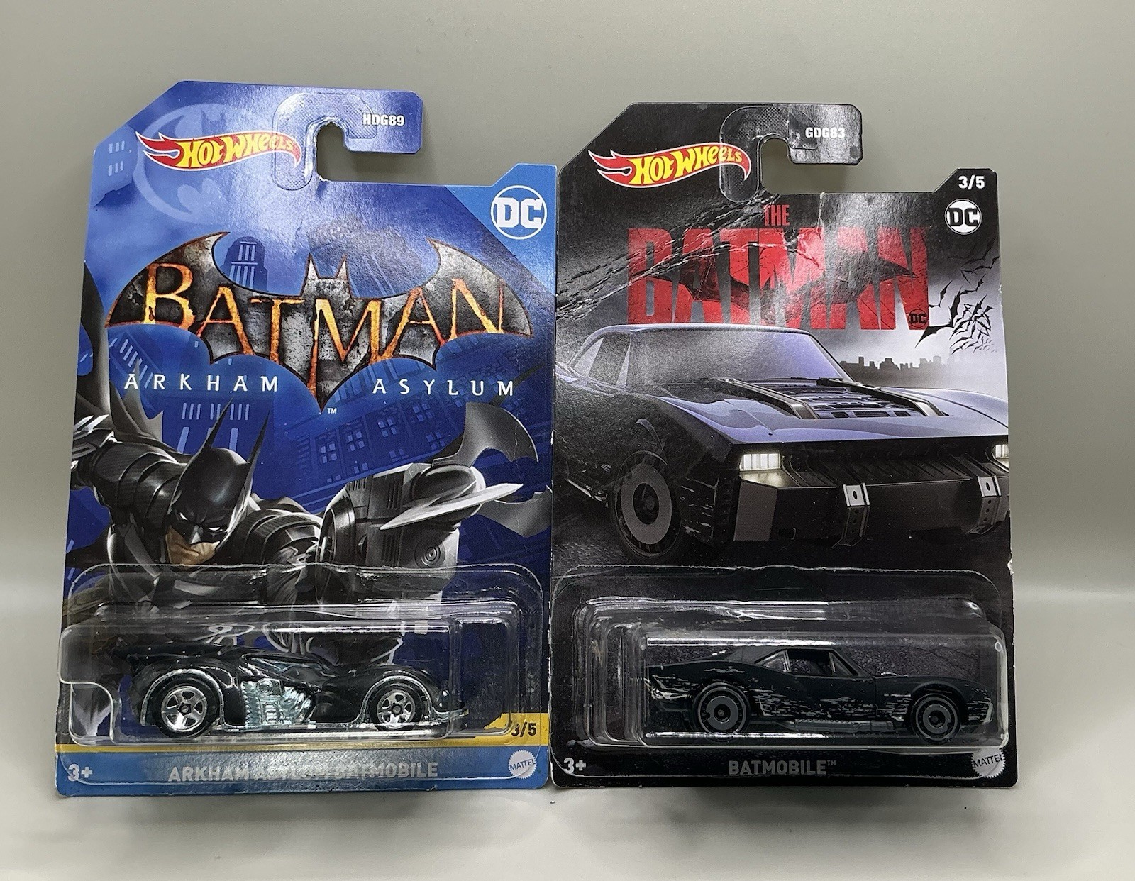 BATMOBILE & ARKHAM ASYLUM BATMOBILE DC 1:64 SCALE BY HOT WHEELS