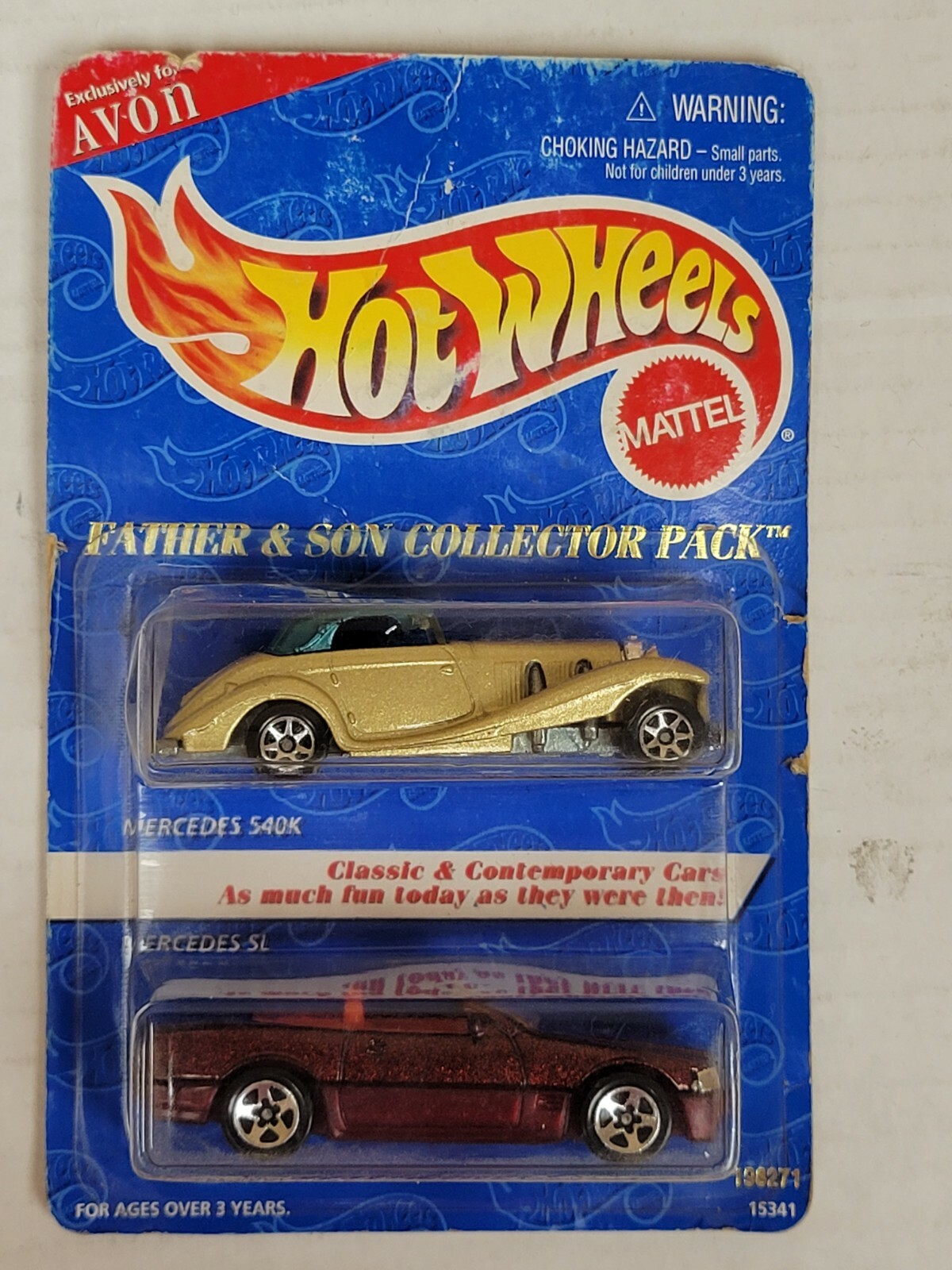 Hot Wheels – Mercedes 540K & SL Father & Son Collector Pack – Die Cast Car, NEW