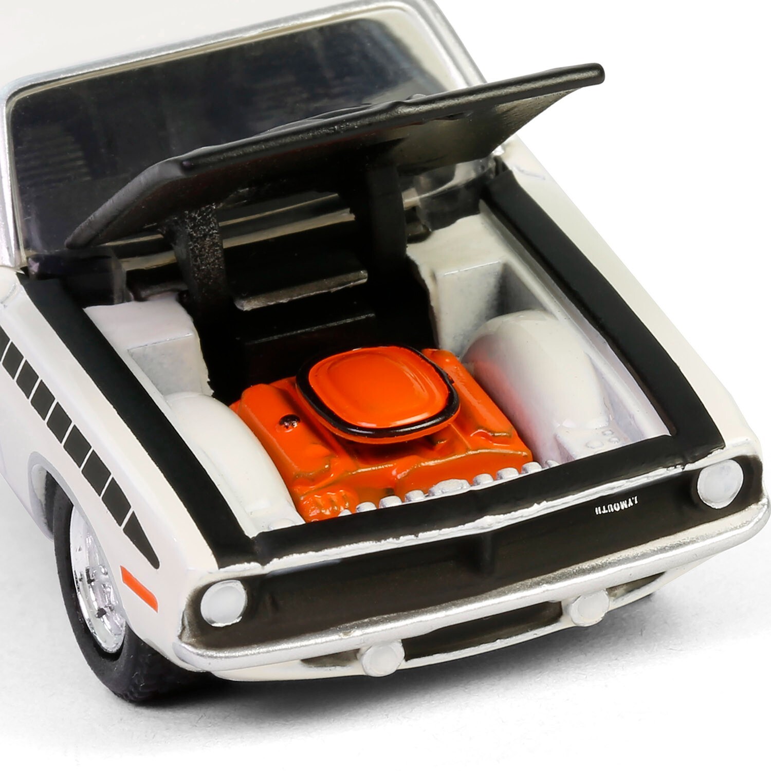 1970 Plymouth AAR ‘Cuda – White Diecast 1:64 Scale Model – Greenlight 13360C