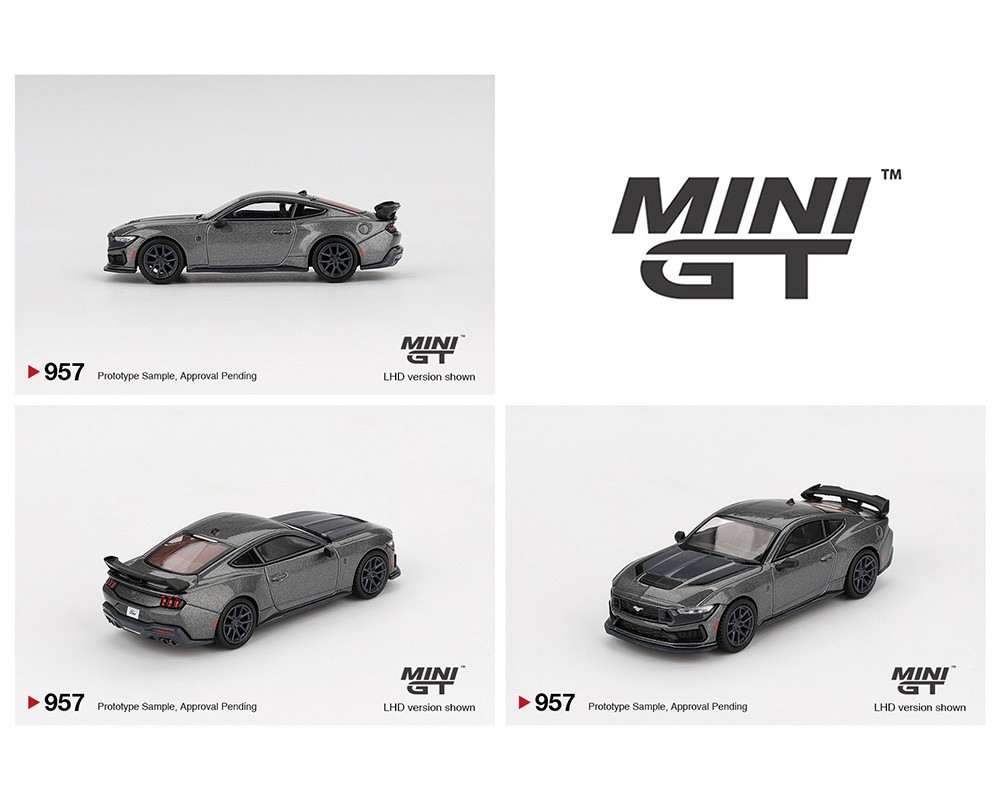Mini GT Ford Mustang Dark Horse 2024 Carbonized Gray #957 1/64