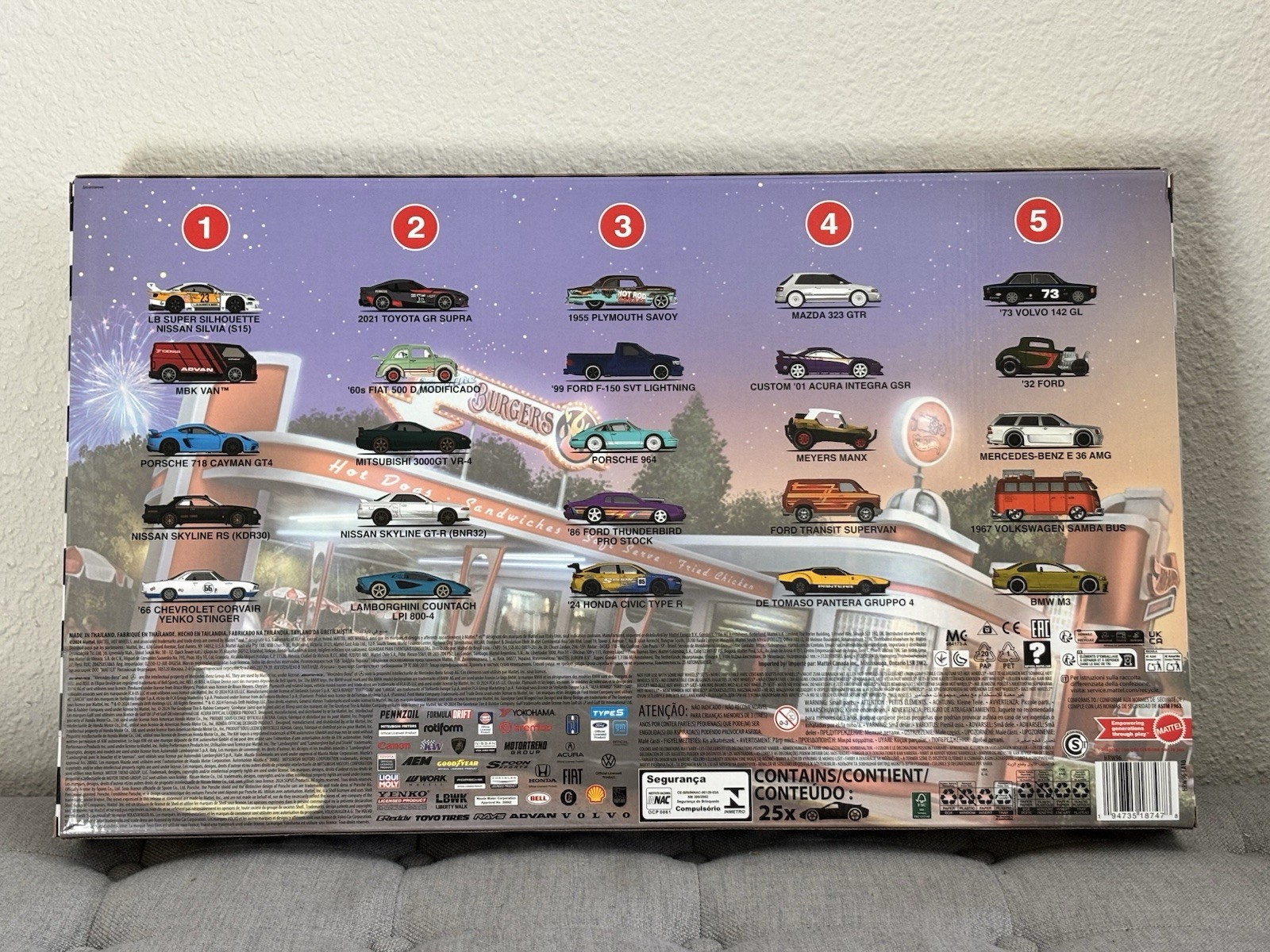 Hot Wheels 2024 Boulevard 25-Car Factory Set Premium Diecast Collection HRW96