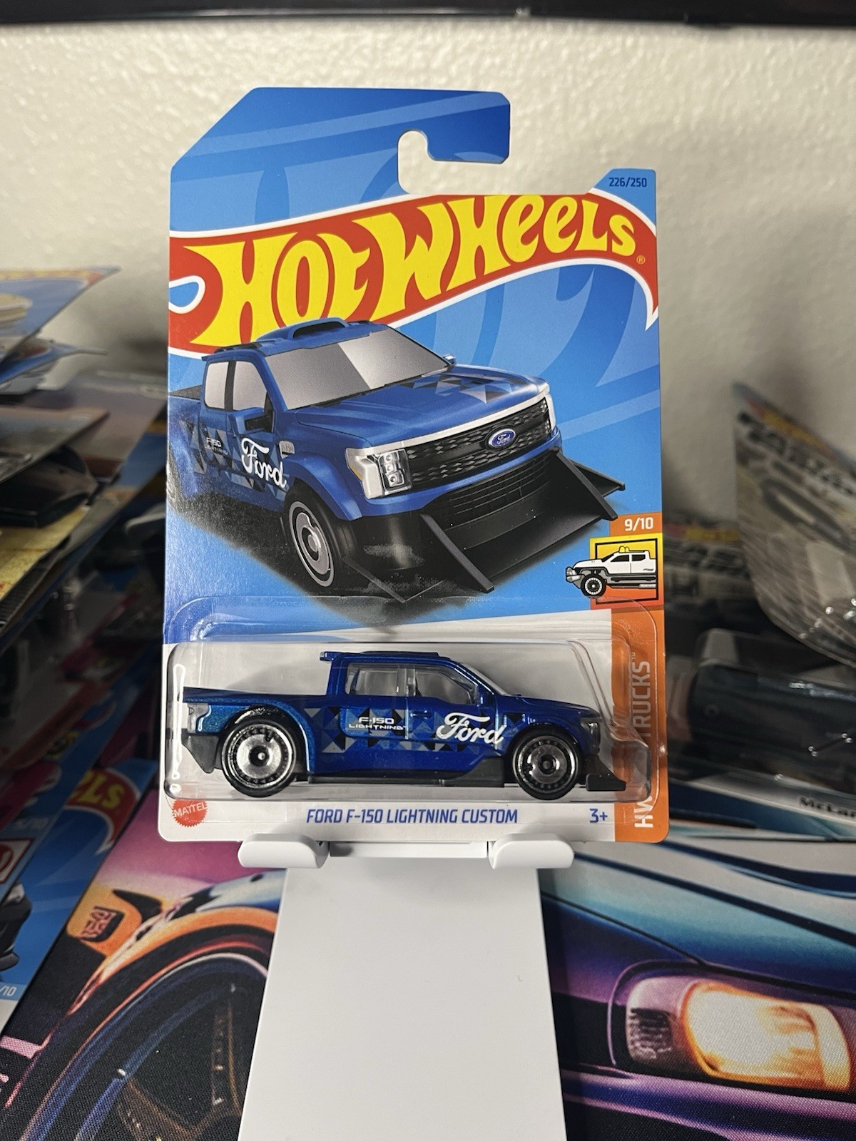 2023 Hot Wheels Blue Ford F-150 Lightning Custom 226/250 HW Hot Trucks 9/10