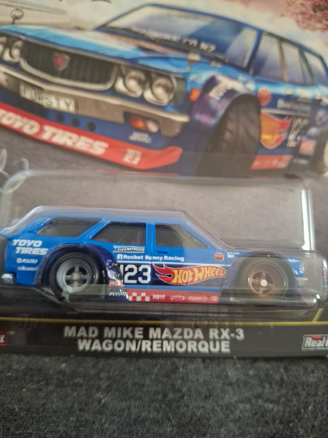Hot Wheels Mad Mike Mazda RX-3 Wagon Ronin Run 2 FPY86-961 M 1/64
