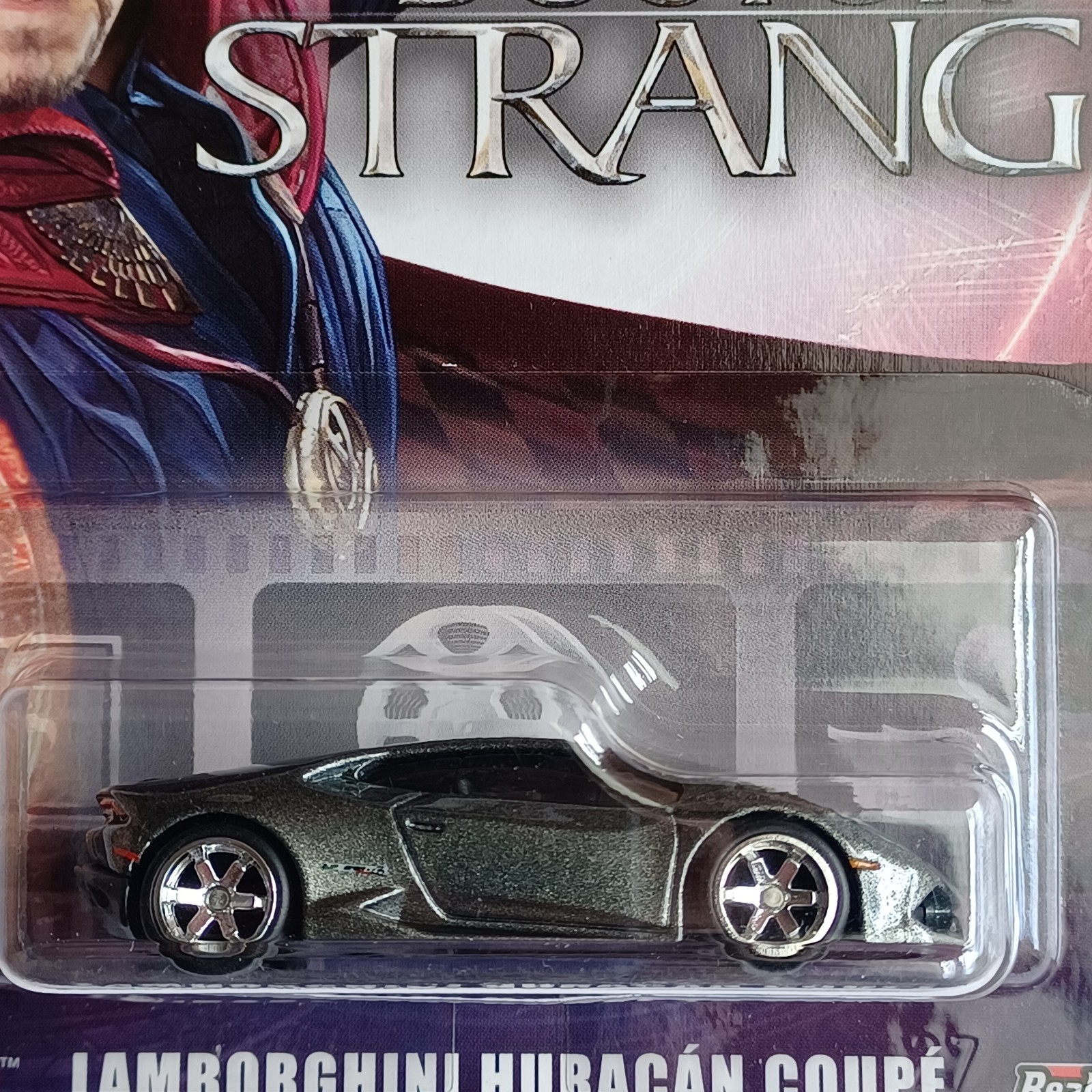 2018 HOT WHEELS PREMIUM *DOCTOR STRANGE* *LAMBORGHINI HURACAN COUPE* REAL RIDERS