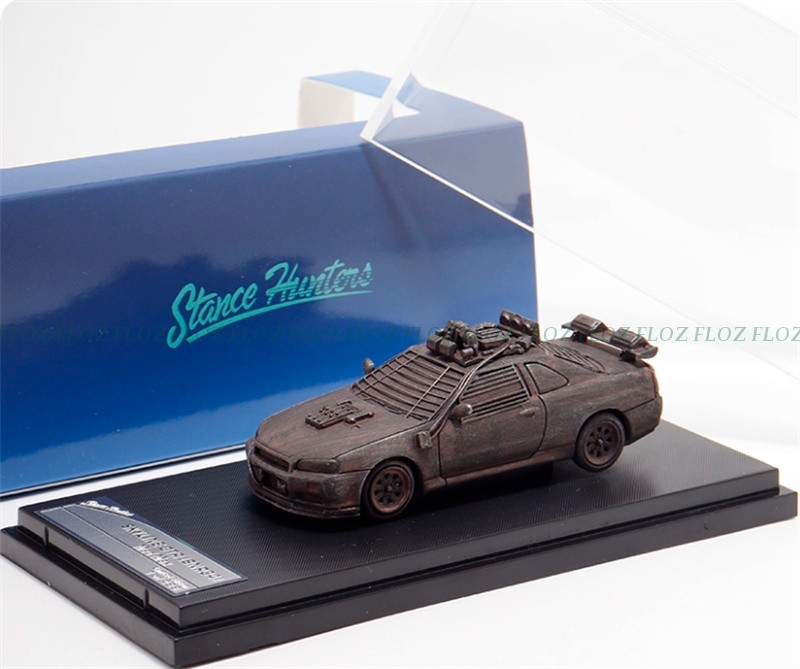 1:64 Stance Hunters Nissan Skyline GTR BNR34 Mad Max Apocalypse Distressed LTD