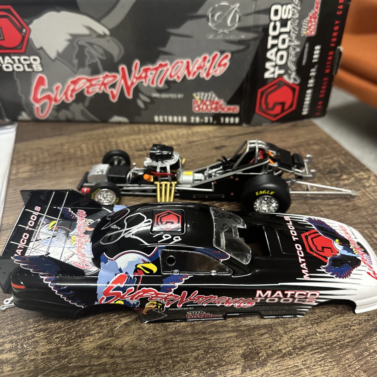 NHRA 1999 Dean Skuza Matco Tools Funny Car 1:24 Diecast Autographed