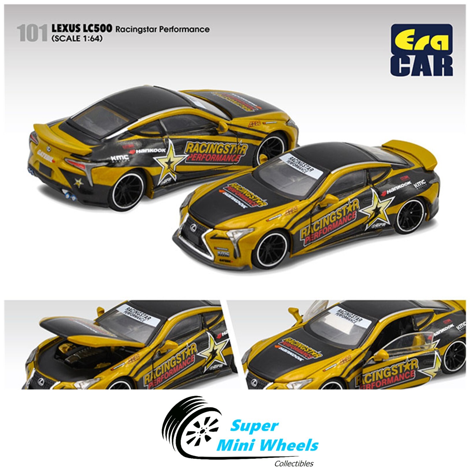 ERA Car 1:64 – Lexus LC500 Racingstar Performance – Gold – LS22LC101