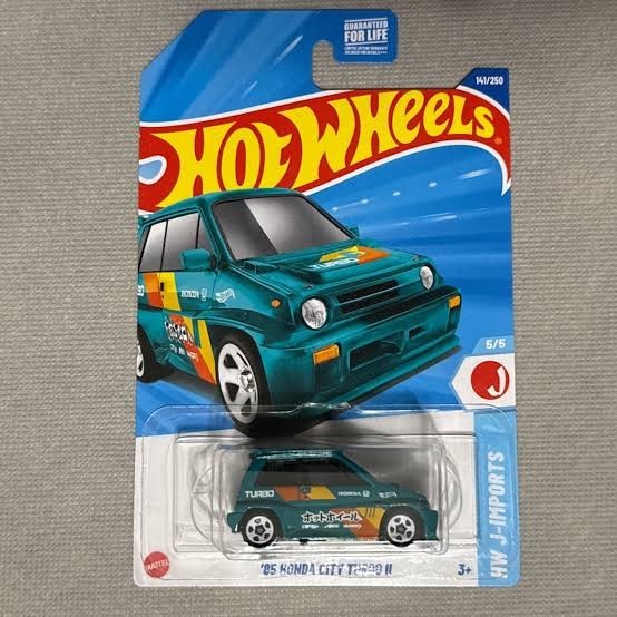 2025 Hot Wheels ’85 Honda City Turbo II Green Treasure Hunt HW J-Imports
