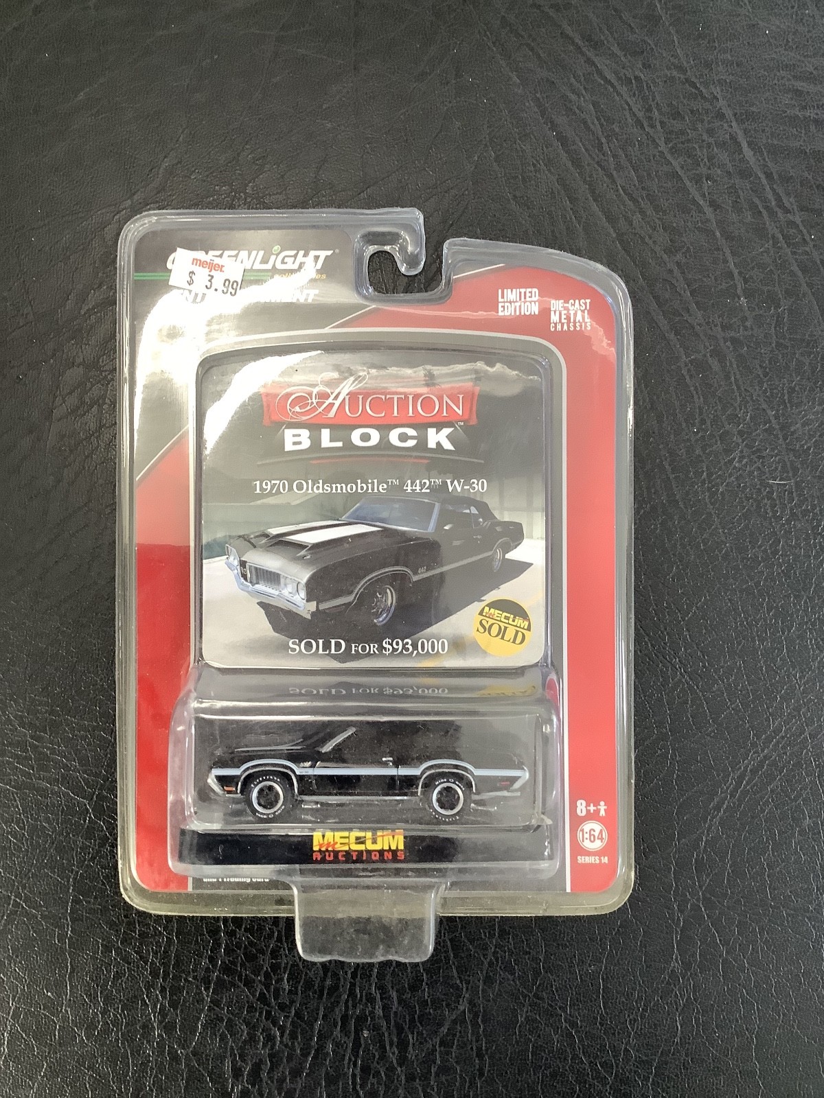 Greenlight Auction Block Mecum 1970 Oldsmobile 442 W-30 1:64