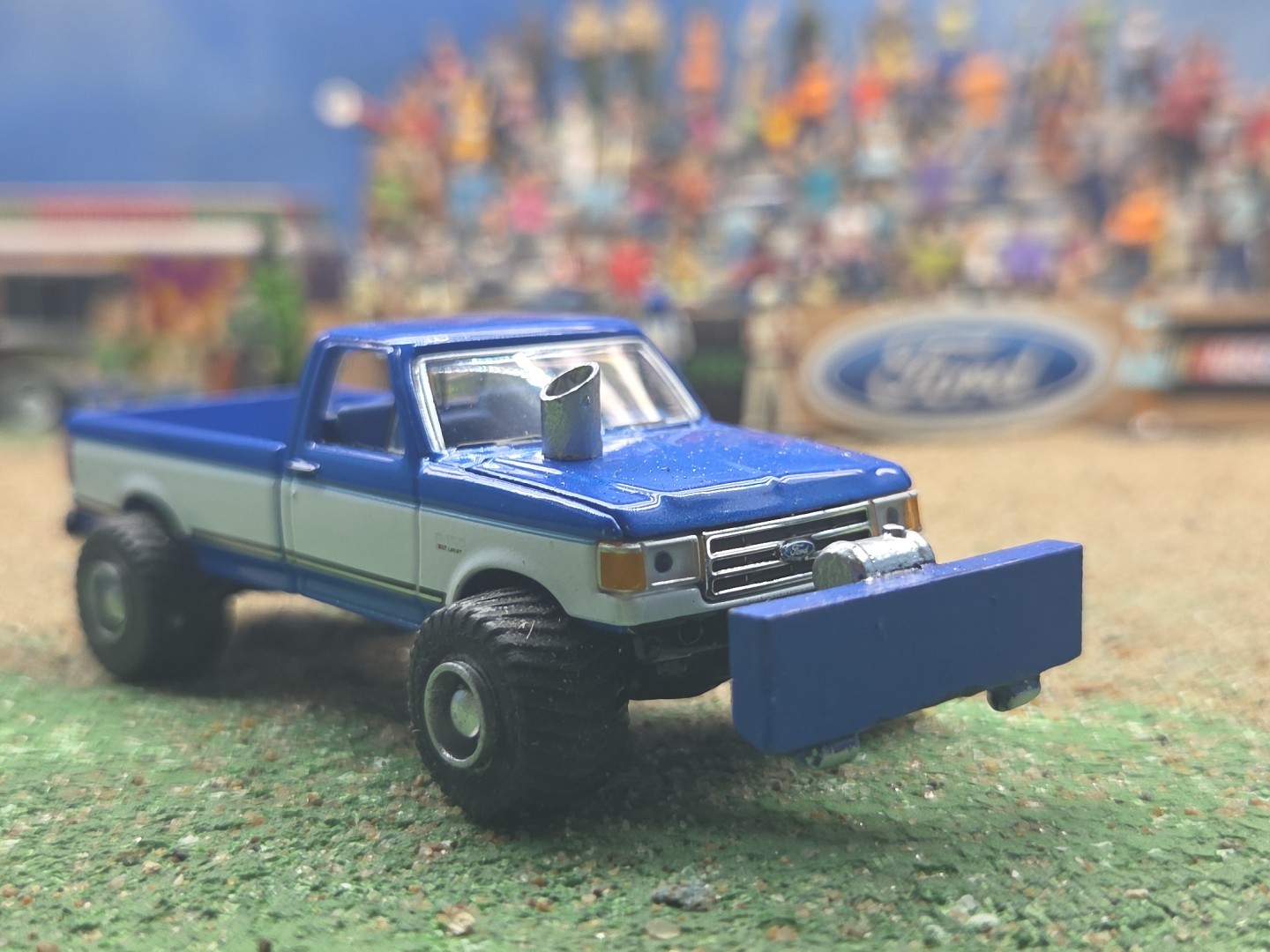 CUSTOM BUILT 1:64 GreenLight 1988 FORD HOT ROD PULLING TRUCK ertl puller Diesel
