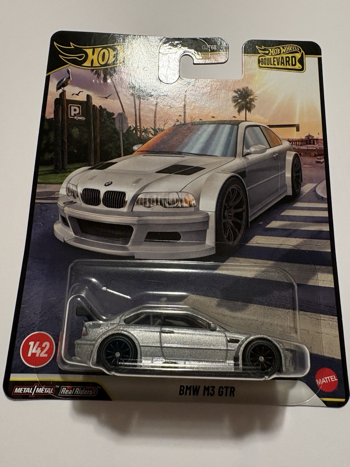 Hot Wheels Boulevard BMW M3 GTR #142 Silver Real Riders Premium New