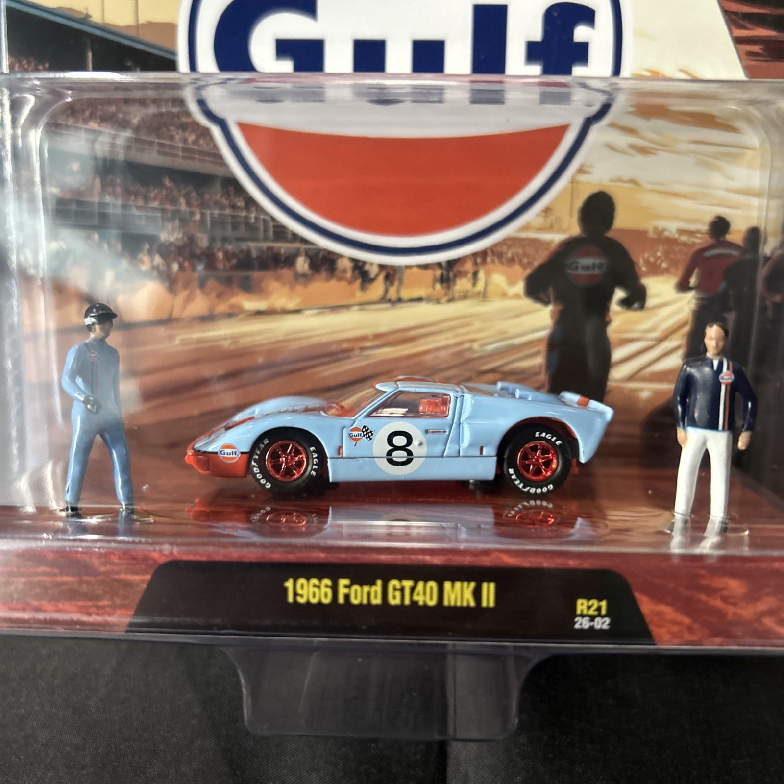 M2 DIORAMA CHASE. 1966 FORD GT40 MK II GULF & 1971 Nissan Skyline. Lot Of 2