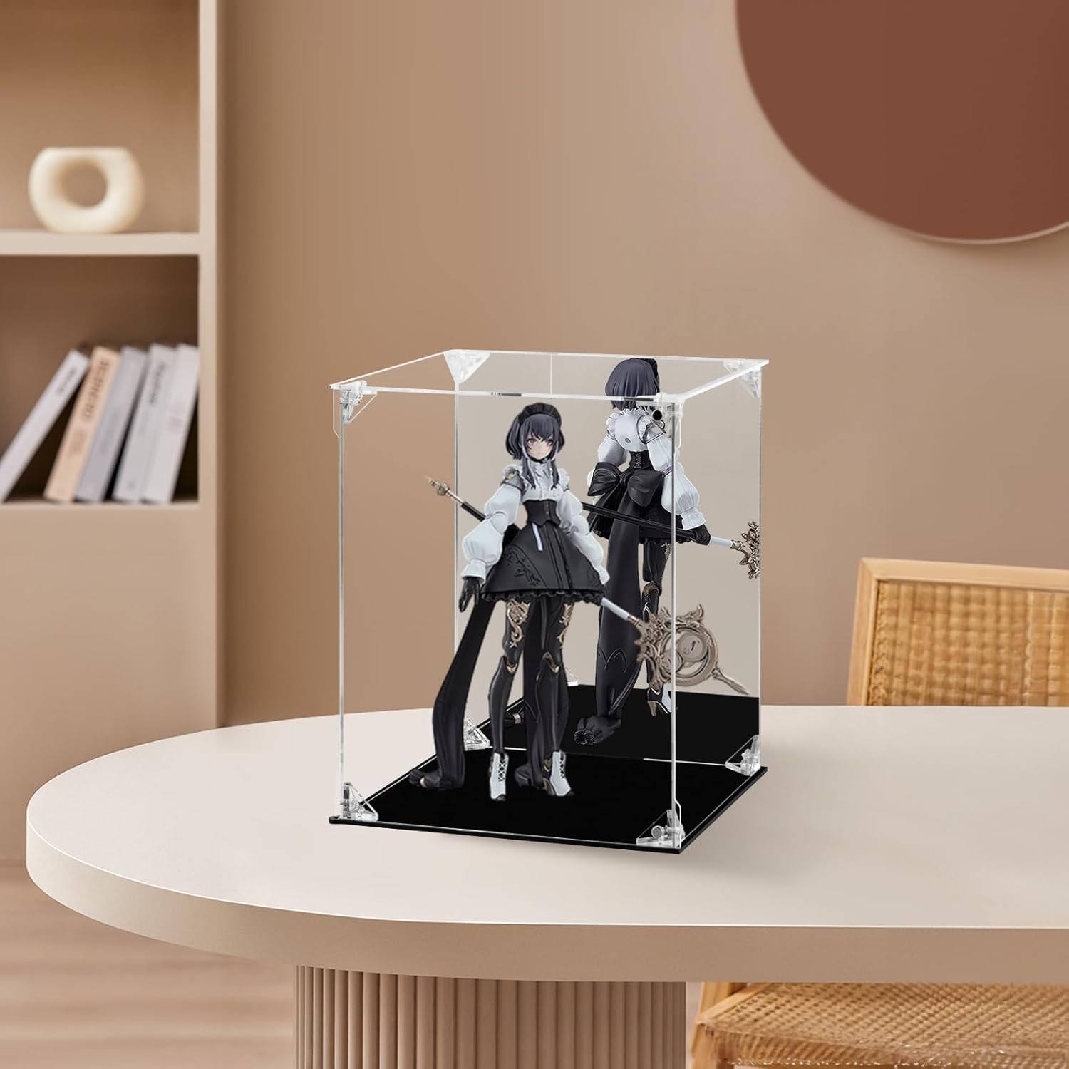 Acrylic Display Case for Collectibles Assemble Clear 8x8x10 Inch,