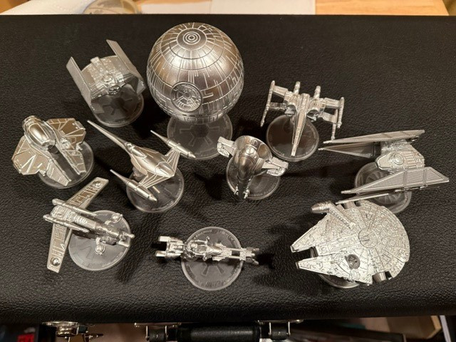 Hot Wheels Starships Star Wars Commemorative 1-9 Set Lot Death Star Set +Bonus