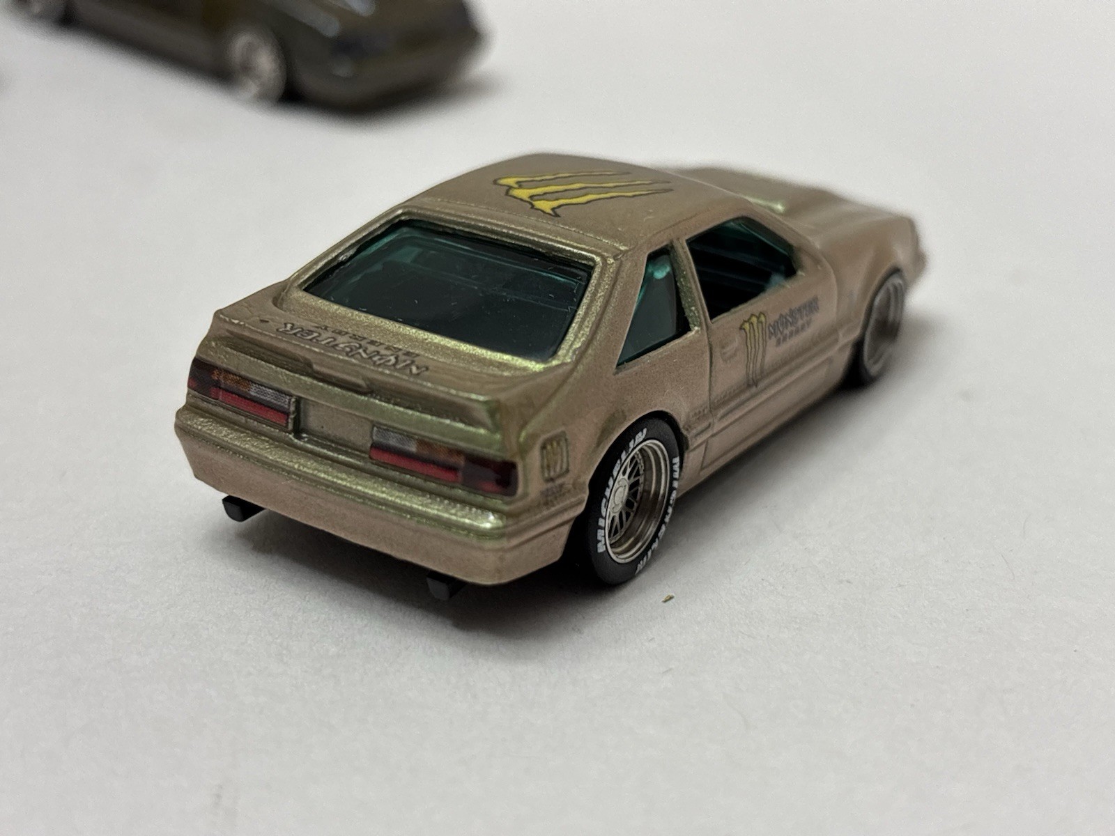 Hot Wheels FOX BODY Monster Energy 1992 Ford Mustang CUSTOMS LOT X 3 Green 🔥🏁