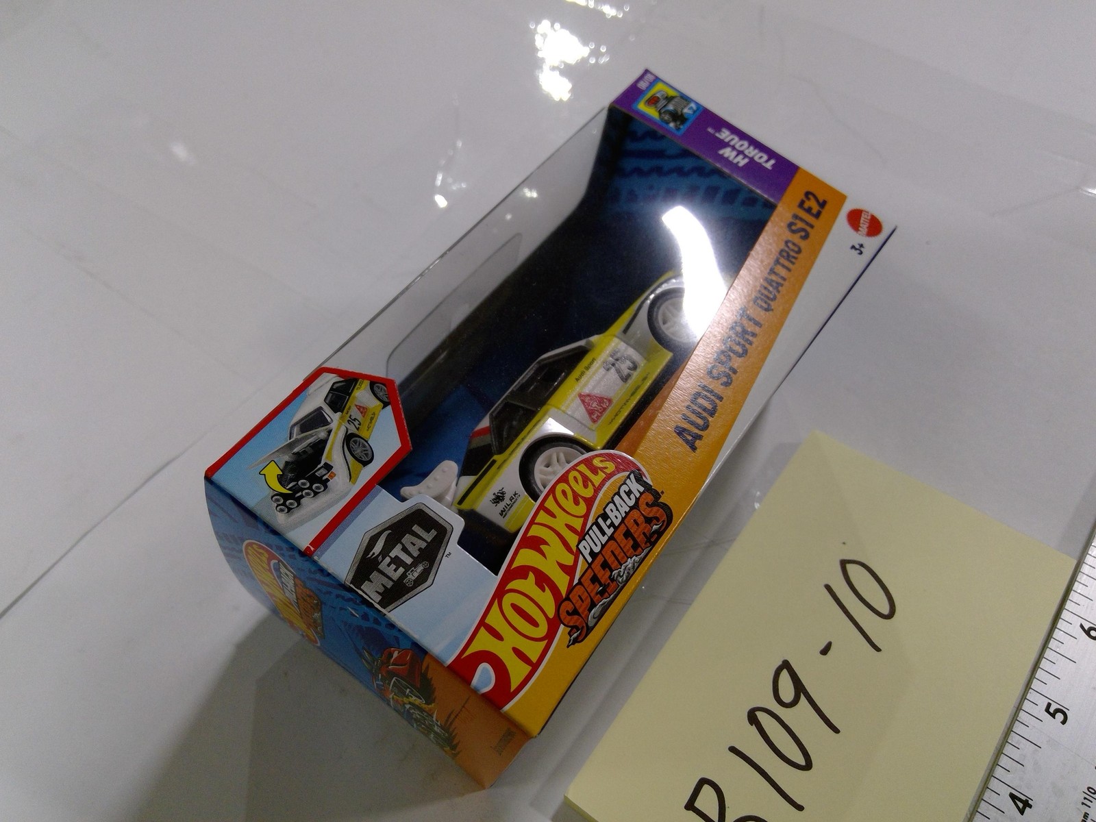 Hot Wheels Audi Sport Quattro S1 E2 Pull-Back Speeders White Diecast Toy 3+ New