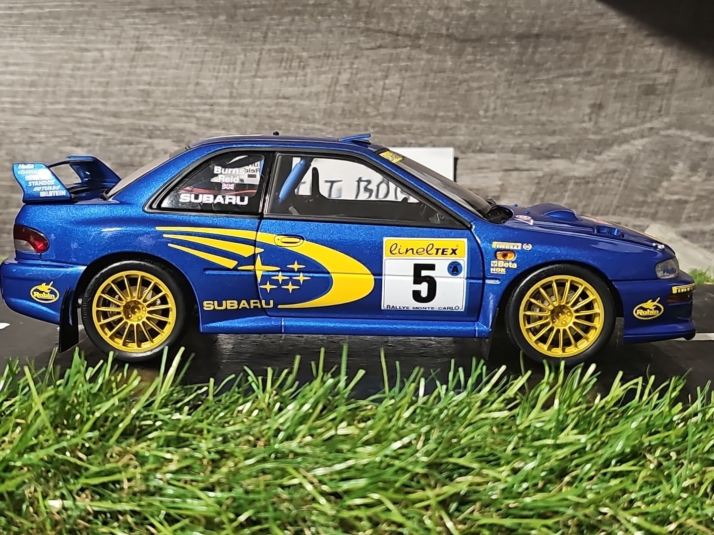Autoart 89992 – Subaru Impreza WRC Monte Carlo Rally Burns Reid 1:18 Diecast Car