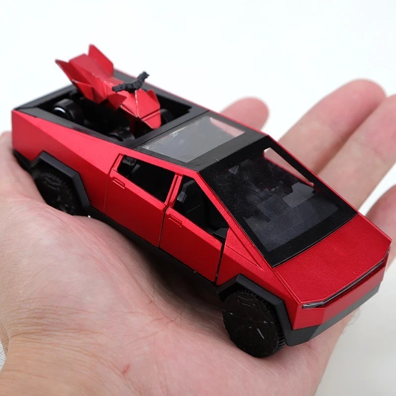1:36 scale alloy die-cast Cybertruck-inspired pickup toy cars
