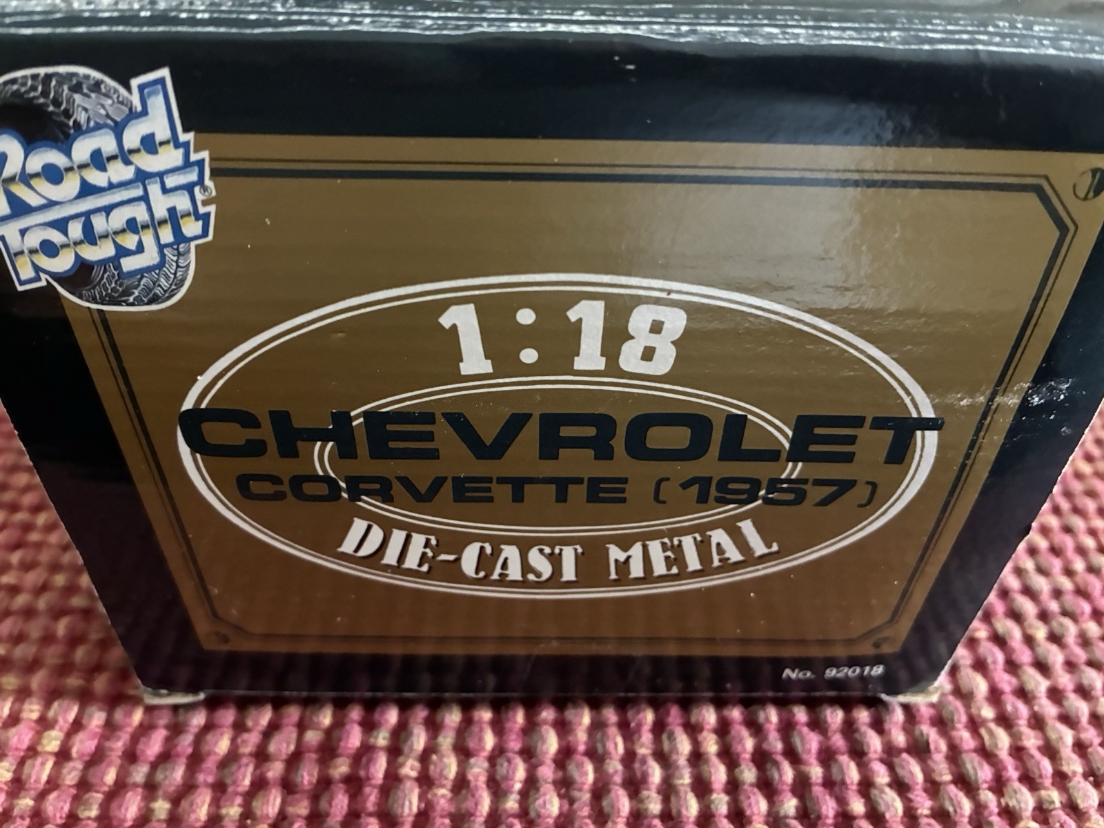 Chevrolet Corvette 1957 Road Tough Light Blue Diecast 1:18 Car