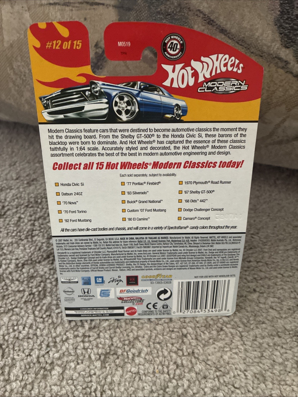 HOT WHEELS MODERN CLASSICS ’67 SHELBY GT-500 BOTH VARIATIONS