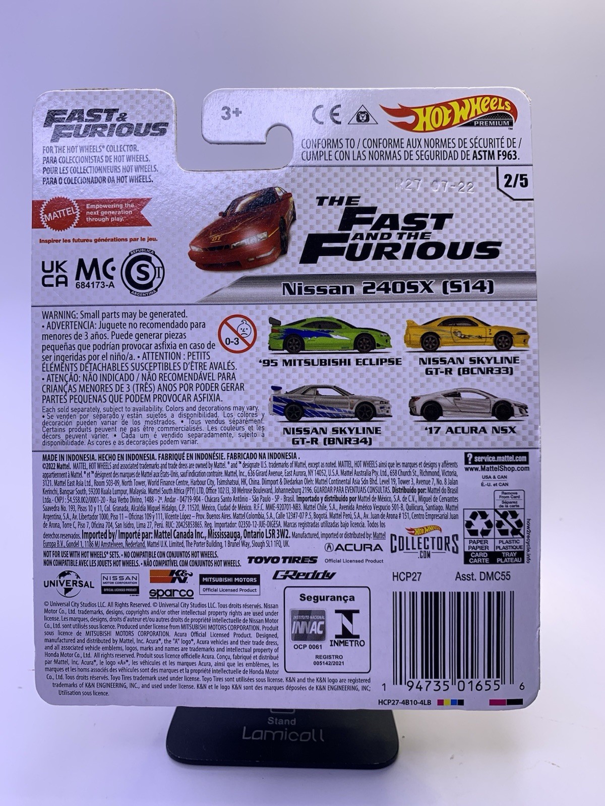 2022 Hot Wheels 1:64 Nissan 240SX (S14) Fast and Furious Brand New