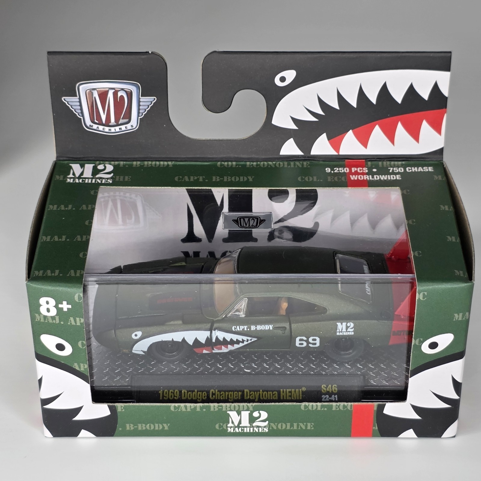 M2 Machines Military Tiger Shark Set of 6 IN FACTORY SLEEVE Very RARE 1/64 New