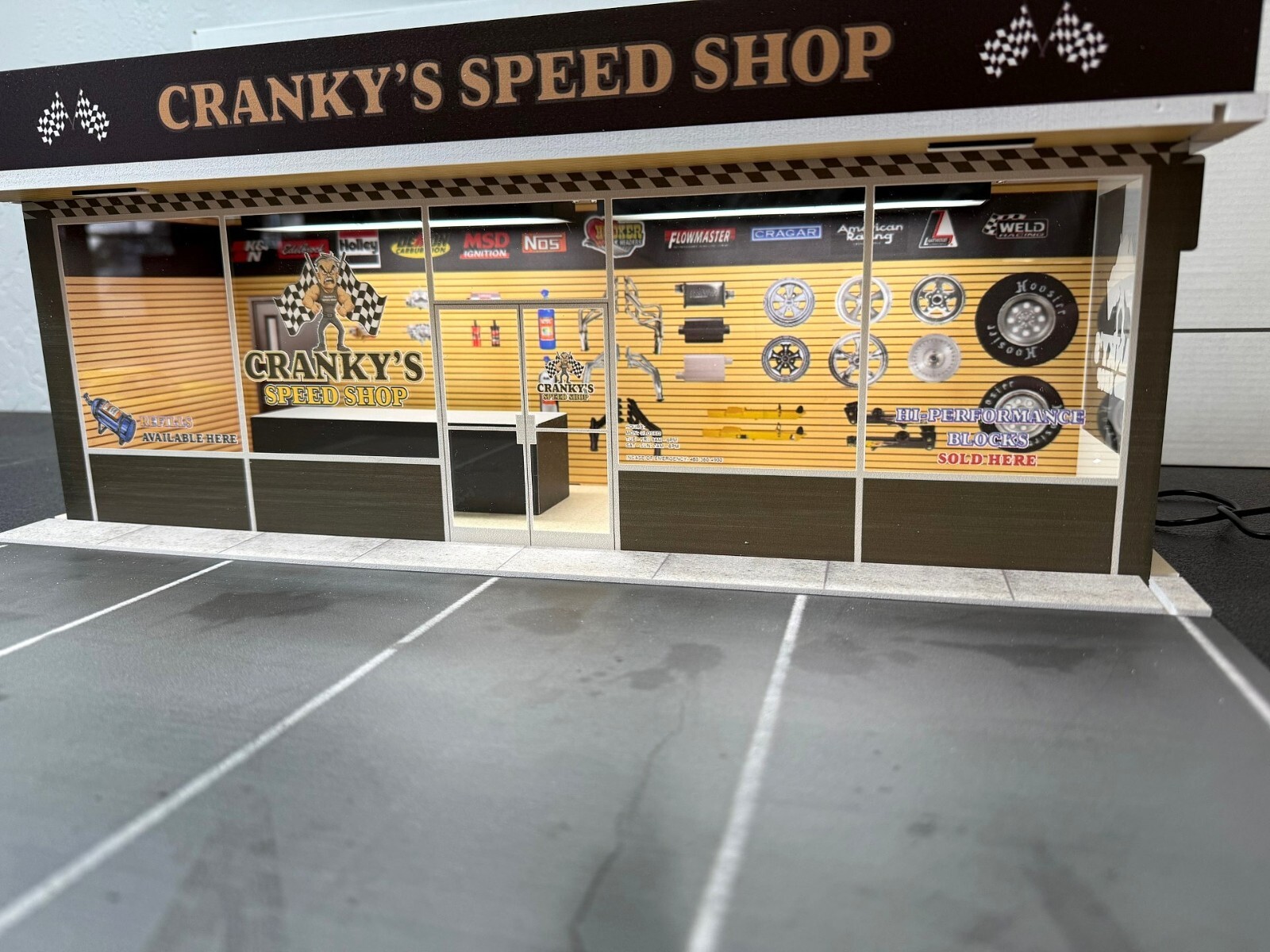 1/24 SCALE, CRANKYS SPEED SHOP DIORAMA
