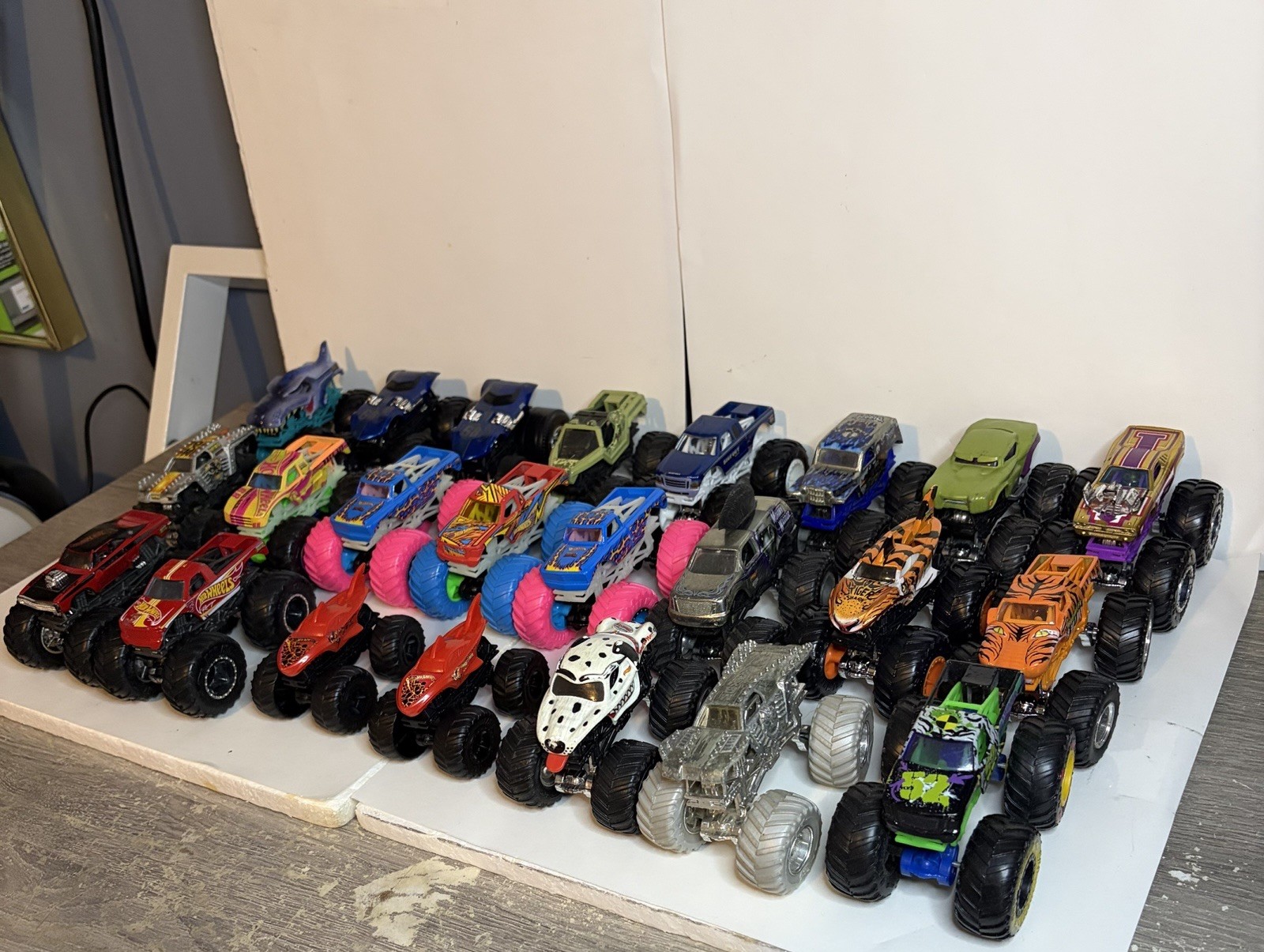 Lot of 24 Hot Wheels Monster Trucks 1:64 Scale Diecast Mixed Variety Collection