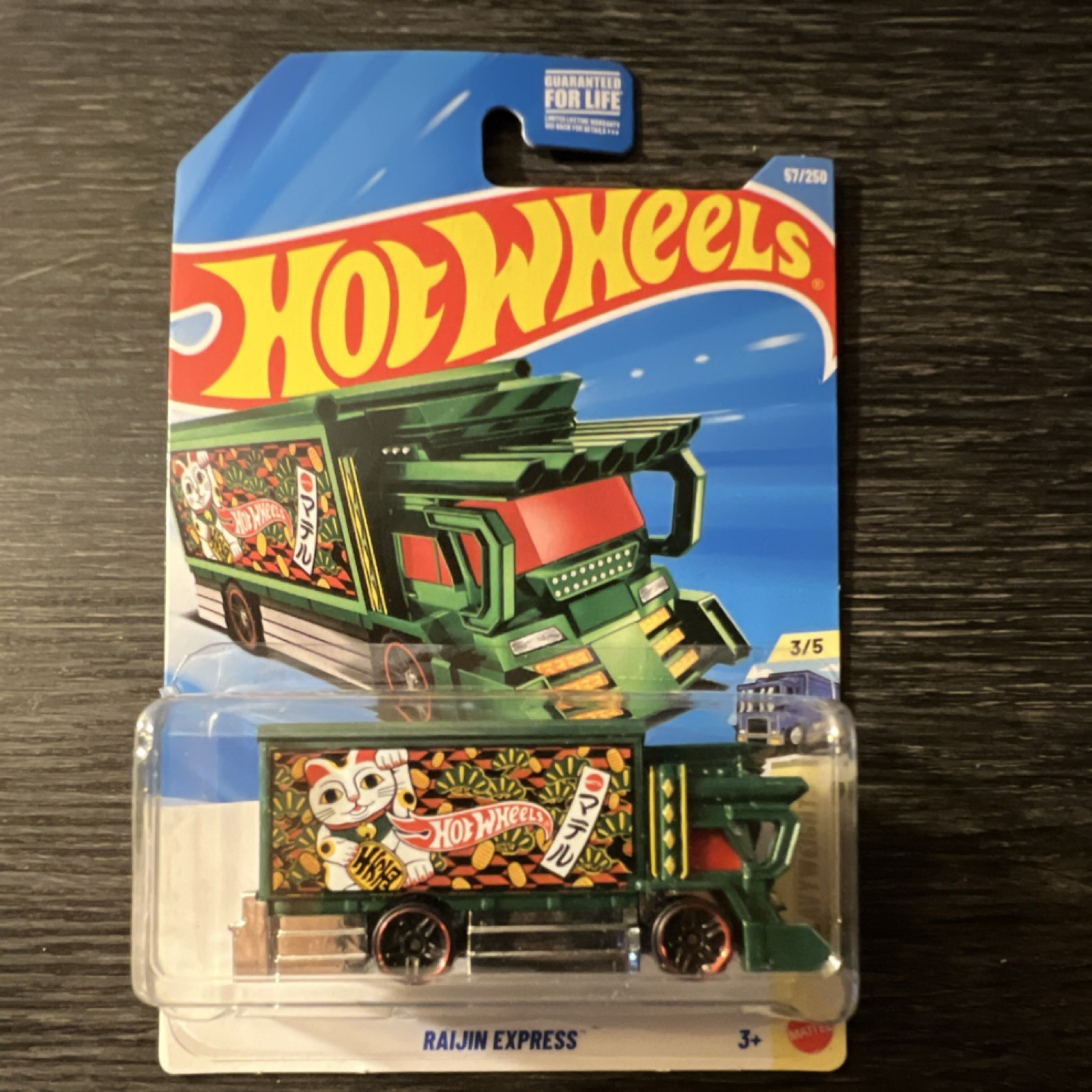 Hot Wheels Raijin Express 1:64 Diecast Truck Green Red Multicolor Boys & Girls