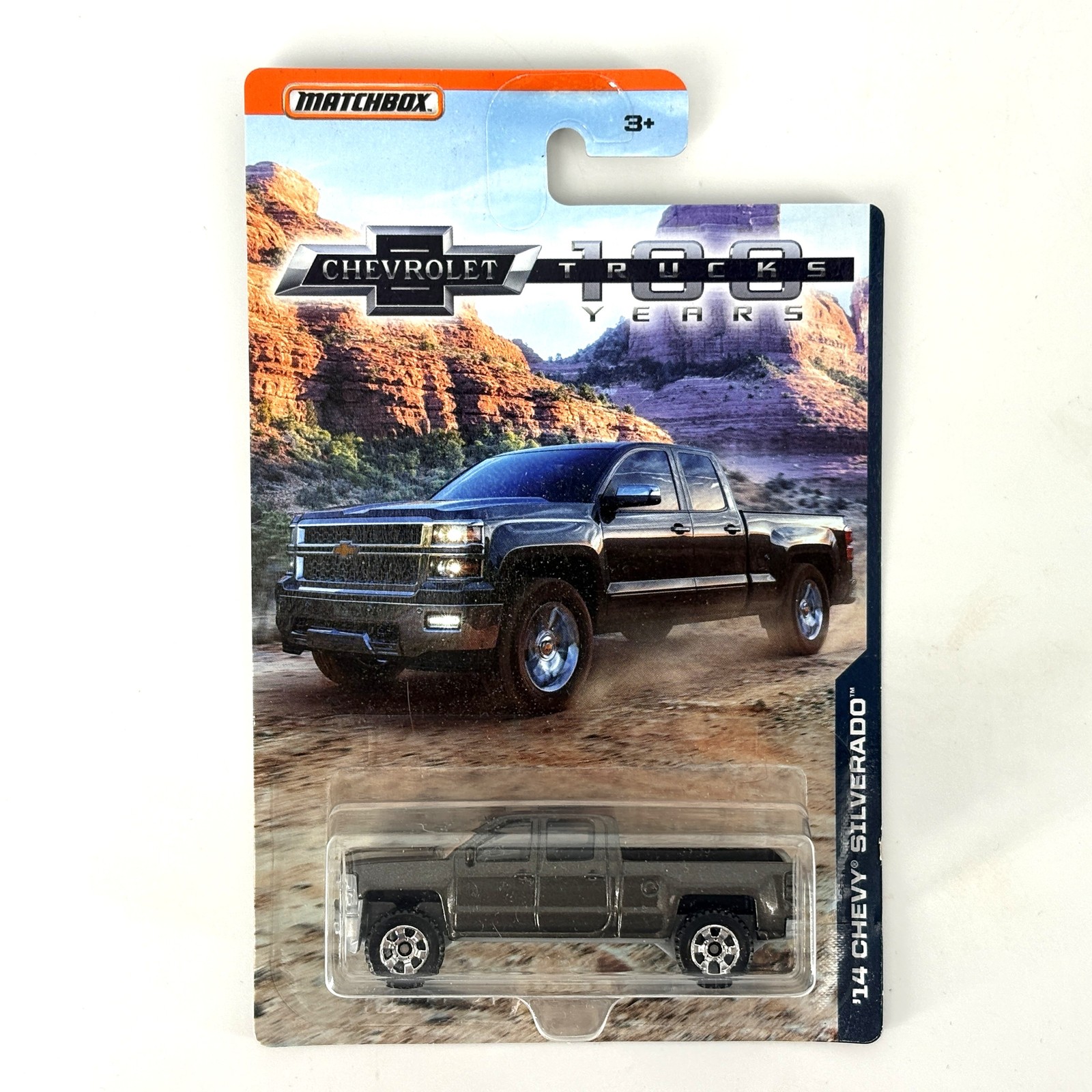 Matchbox ’14 Chevy Silverado Chevrolet Trucks 100 Years DVL52 Diecast Gray New