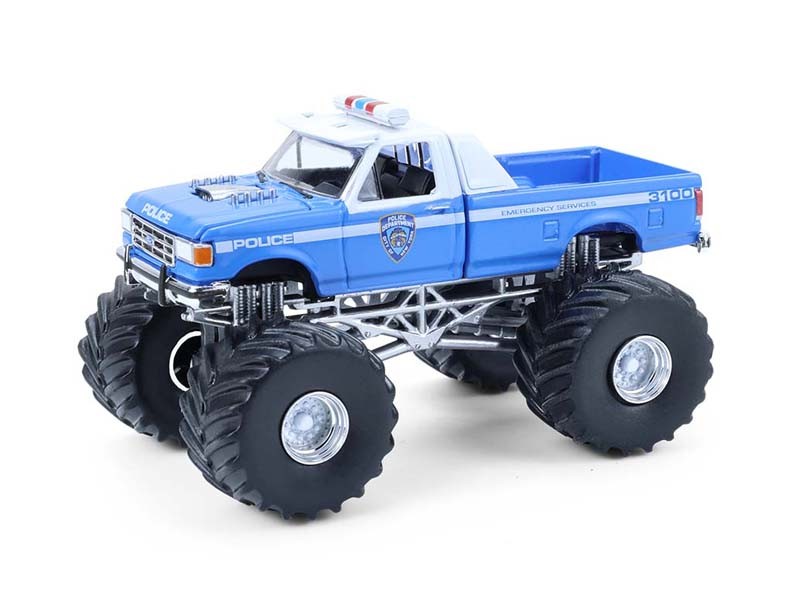 6 PACK 1990 Ford F-350 NYPD Kings of Crunch SE Hot Pursuit 1:64 Model 49170E