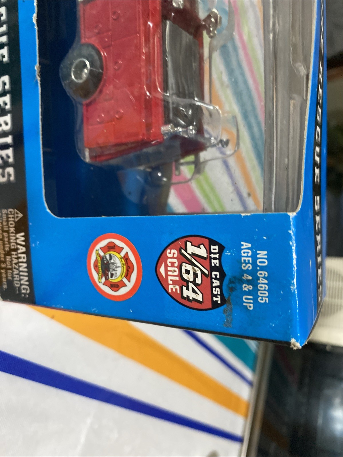 Road Champs Die Cast 1998 Fire Department Pumper Truck Ships Free!